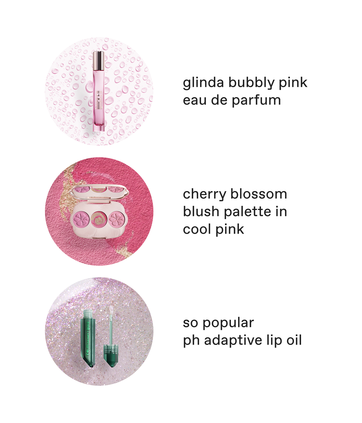 r.e.m. beauty x Wicked: For Good you've been glinda-fied! fragrance & makeup set
