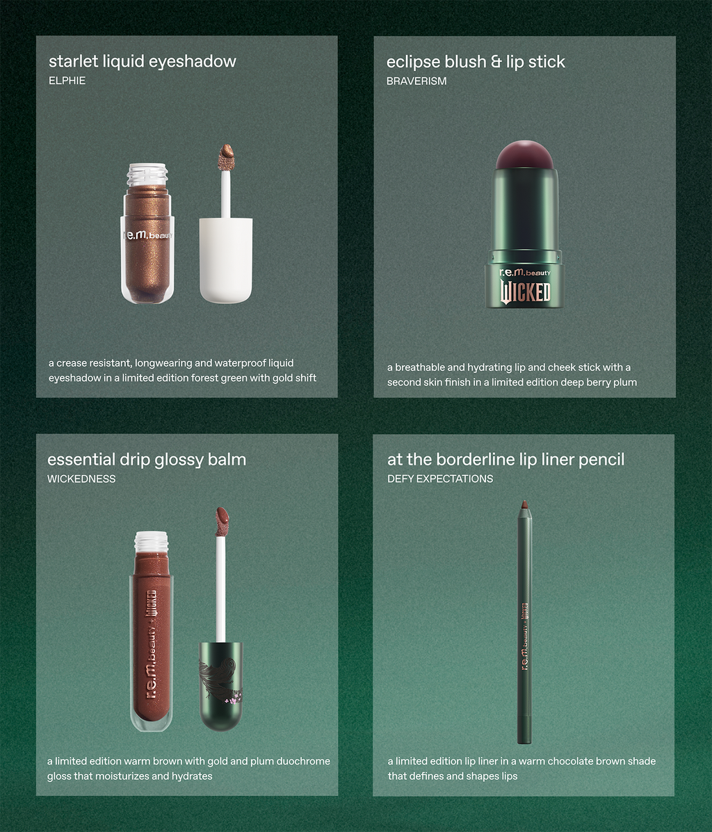 r.e.m. beauty x Wicked: For Good Elphaba Makeup Set
