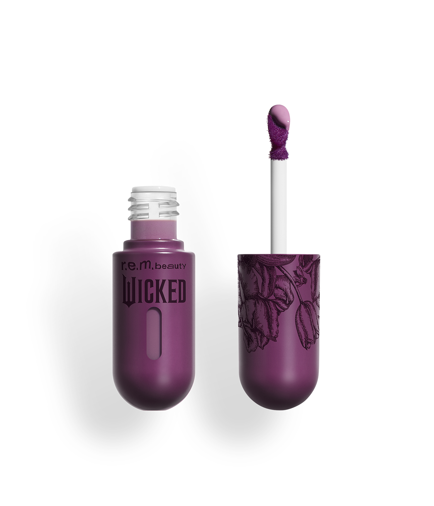 r.e.m. beauty x Wicked: For Good tulip field lip stain