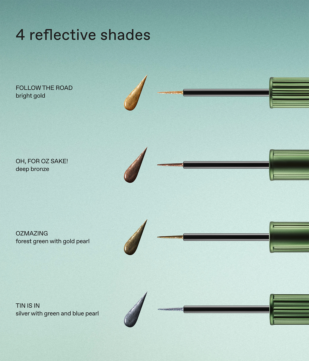 r.e.m. beauty x Wicked: For Good Emerald City Metallic Eyeliner Set