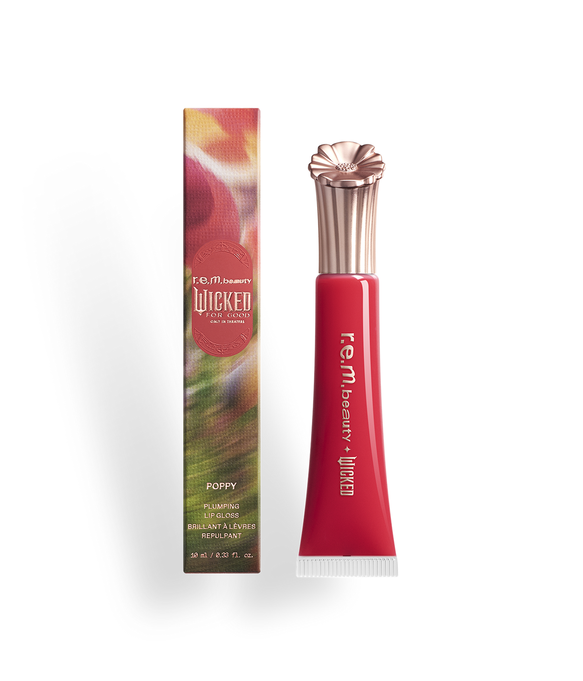 r.e.m. beauty x Wicked: For Good Poppy Plumping Lip Gloss